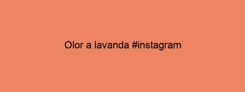 Olor A Lavanda #instagram