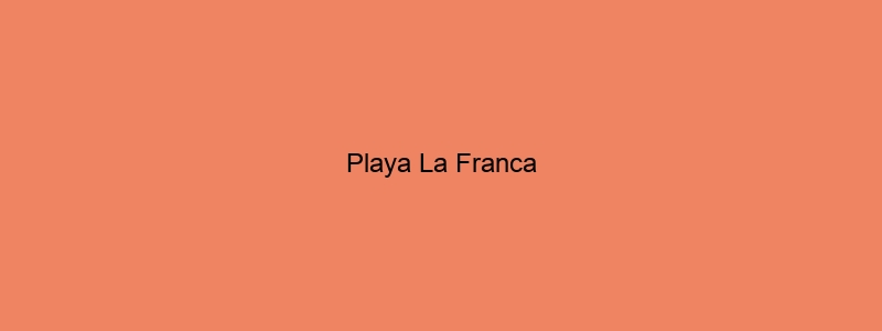 Playa La Franca