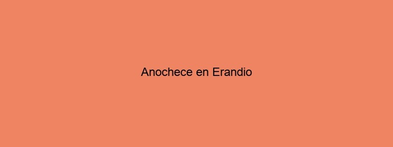 Anochece En Erandio