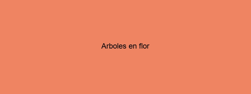 Arboles En Flor
